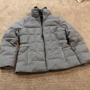 Grey jacket for cold weather